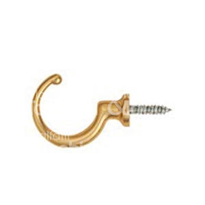 Polished <b>brass</b> <b>curtain</b> <b>hook</b> - Product Image 1