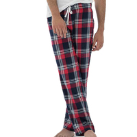 Pantalon de pyjama décontracté léger pour homme, style doux, motif écossais, en toile, ajustement réglable pour un sommeil confortable et respirant