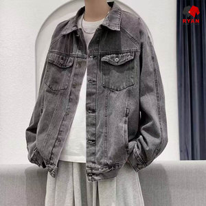Chaqueta Vaquera Personalizada para Hombre Ryan Pro Gear, Cierre de Botones Cómodo, Logotipo Personalizado, Estilo Sólido para Uso Casual de Invierno - Product Image 1