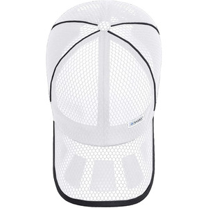 Venta al por mayor de logotipo personalizado de alta calidad de malla completa de secado rápido de poliéster de 6 paneles de color sólido gorra de malla de béisbol gorras de camionero - Product Image 4