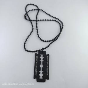 Professional Stainless Steel Neck Necklace High Quality Shaving Shaving <b>Razors</b> Stainless Steel Necklace for Women <b>Men</b> Gift - Product Image 6