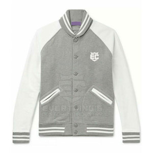 Chaqueta de hombre con logotipo personalizado estilo Letterman de moda de calidad superior con cuello alto y mangas largas - Product Image 6