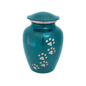 Aluminium Metal <b>Urn</b> <b>Pet</b> <b>Urns</b> For Dog Cats <b>Ashes</b> In Enamel Finished In wholesale prices With Dogs Fingerprints Wholesale Prices - Product Image 6