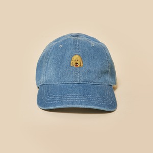 Custom Logo <b>Light</b> Blue Denim Baseball Cap With Embroidered <b>Dog</b> Logo 6-Panel Adjustable Unisex Casual Hat - Product Image 3