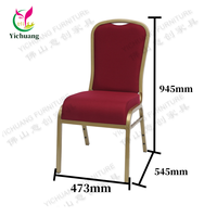 Chaises et tables de réunion empilables en aluminium doré de luxe moderne, meubles pour mariage, hôtel, salle à manger, événements religieux