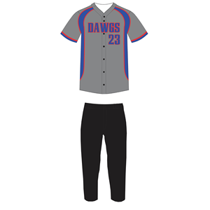 Conception personnalisée OEM 100% polyester sergé respirant antibactérien séchage rapide sublimé imprimé uniformes de baseball et softball - Product Image 2