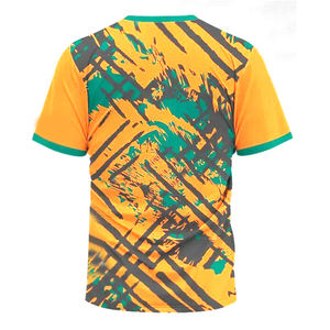 Camiseta Deportiva con Cuello Redondo y Corte Automatizado para Adultos, Impresión por Sublimación Completa, Diseño Sólido, Ropa de Fútbol Transpirable, 100% Poliéster - Product Image 6