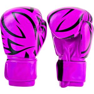 Gants d'entraînement de boxe professionnels 2023, couleur et logo personnalisés, cuir PU véritable, tailles 8oz 12oz 14oz 16oz, pour adultes - Product Image 1
