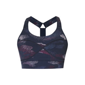 Sujetador deportivo de talla grande con estampado personalizado de alta calidad para mujer, transpirable y sostenible para uso en el gimnasio, OEM disponible - Product Image 1
