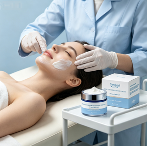 Crème de Récupération au Cuivre Bleu Éclaircissante Hydratante Raffermissante pour le Visage Marque Privée pour Usage Domestique - Product Image 4