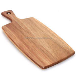 Tabla de Cortar de Madera de Acacia Natural de Primera Calidad, Hecha a Mano, con Mango, Ecológica, Apta para Lavavajillas, Plegable y Personalizable - Product Image 3
