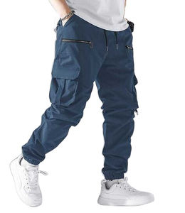 Pantalon cargo droit en laine foncée pour homme 2025, poches latérales, coupe classique, formel, lavage moyen, taille moyenne, haute qualité, respirant - Product Image 3