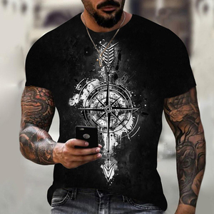 T-shirt pour homme avec Logo imprimé, vente en gros, 100% coton - Product Image 2