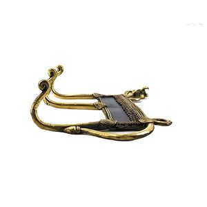 Décoration murale en laiton pur à 100 %, motif de taureau, 5,5 x 8 pouces, pour la maison, la voiture, le vélo, à suspendre, article cadeau très vendu, artisan indien - Product Image 2