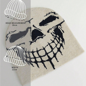 Gorro de gorro informal ligero jacquard gorro elegante gorro de invierno de alta calidad gorro de invierno personalizado logotipo personalizado sombreros para inviernos - Product Image 6