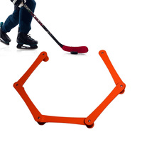 WIN-WIN - Equipo de Entrenamiento de Control de Disco de Hockey sobre Hielo de 7 Secciones de Plástico ABS, Herramientas de Maniobra con Palo de Hockey sobre Hielo, Ayudas para Jóvenes S001/2