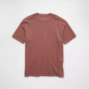 เสื้อคอตตอนคอกลมของผู้ชายผ้าฝ้าย100% ออกแบบได้เองเสื้อยืดปักลายสีทึบแนวลำลองออกแบบได้ตามต้องการ - Product Image 6