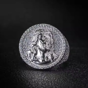 Nouveaux bijoux de luxe pour hommes 925 argent Sterling diamant Ascher coupe rose pierre précieuse garde bouclier chevalière - Product Image 2