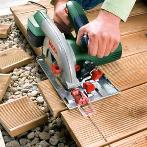 Scie circulaire portative PKS 55, alimentation électrique/à batterie, pour usage industriel et bricolage, coupe à 45 degrés pour métal, bois, pierre - Product Image 3