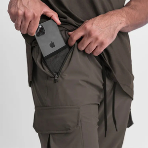 Pantalon de survêtement d'entraînement personnalisé pour hommes, mélange de coton et de polyester, taille moyenne, style décontracté pour Gym Fitness, Jogging-Pantalon de musculation - Product Image 3