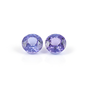 100% paire de pierres précieuses en tanzanite naturelle de qualité supérieure coupe à facettes faite à la main en forme de rond 10MM pierres précieuses en vrac pour bijoux - Product Image 2