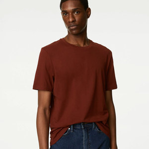 Vente en gros T-shirts unis personnalisés T-shirts grande taille respirants multicolore Logo personnalisé - Product Image 3