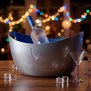 Seau à glace pour 4 bouteilles, plaqué argent avec lumières LED, pour mariage et bar, vente en gros, personnalisation OEM - Product Image 3