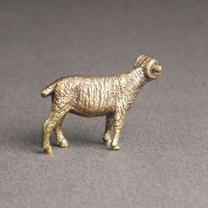 Ovejas de latón de lujo, escultura decorativa, estilo Animal, objeto personalizado, decoraciones navideñas y navideñas, estatuilla de oveja - Product Image 3