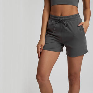 Vêtements pour femmes Shorts roses en polaire Shorts légers pour femmes avec ceinture à cordon pour l'été Casual Wear Shorts pour femmes - Product Image 3
