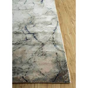 Tapis en soie de bambou noué à la main Entropy Ivory AIBS-5002, motif abstrait en viscose pour la maison, rectangulaire 4m pour couloir et salon - Product Image 4