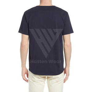 Camisetas de Gimnasio para Hombre, 100% Algodón, Cuello Redondo, Ajuste Muscular, Manga Corta, Color Sólido, Transpirables, para Verano - Product Image 2