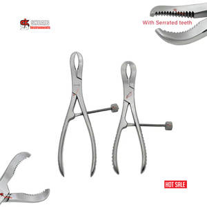 Veterinary Orthopedic Surgical Bone Surgery Set 2pcs Manual Reduction Bone Forceps 160mm 170mm Stainless Steel Toothed Forceps - Product Image 4