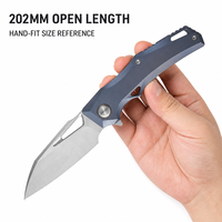 Couteau pliant en acier S35VN, manche en alliage de titane, verrouillage par cadre, tactique, EDC, camping en plein air, survie, chasse, OEM