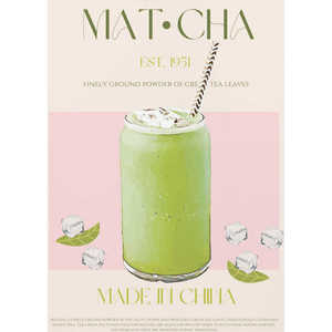 Rectangular Paper <b>Poster</b> for Chilled Matcha Drink - Product Image 1