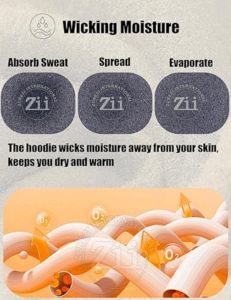 Sudadera con capucha de lana Logotipo personalizado Bordado Ropa de calle de gran tamaño Alta calidad Personalizada 280Gsm French Terry Pullover Suelto Casual - Product Image 6