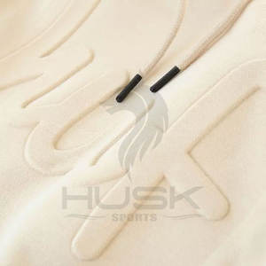 Men's Casual Solid Hooded Sweatshirt Oem <b>3D</b> Custom Embossed <b>Hoodie</b> for Spring Season - Product Image 6