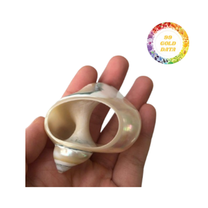 Servilleteros de concha marina hechos a mano con estilo artístico, perfectos para mesas bohemias y eclécticas - Product Image 5