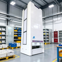 Module de levage vertical en métal de type banc de travail externe avec port d'accès, pour opération manuelle de picking en entrepôt, capacité 1000 kg, utilisation pratique