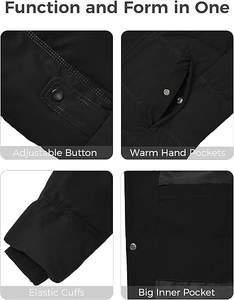 Chaqueta Acolchada de Lona 100% Algodón de Alta Calidad 2025 para Hombre, Personalizada, Estilo Urbano, Talla Grande, Cuello Alto, Decoración con Bolsillos - Product Image 6