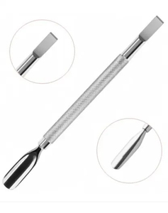 Empujadores de cutículas de acero inoxidable de doble punta profesional, herramienta de cuidado de uñas para limpieza, uso de salón con logotipo personalizado - Product Image 2