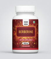 Capsule de Berbérine HCl de haute pureté 90 150 Vegan 500mg Supplément Capsules de Berbérine ODM