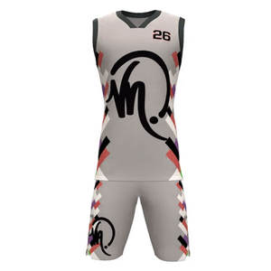 Vente en gros 2025 d'uniformes de basket-ball personnalisés en polyester pour hommes imprimés ensembles de maillots d'entraînement par sublimation pour enfants - Product Image 1