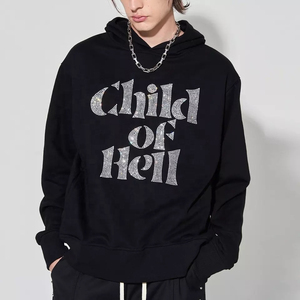 Qualité supérieure Dernière conception Hommes Conception personnalisée Streetwear Nouvelle arrivée Zipper Hommes Strass Hoodies Sweatshirts Vêtements d'hiver - Product Image 5