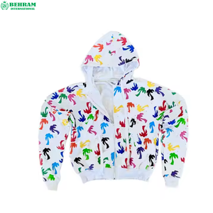 Sweat à capuche unisexe de haute qualité 100% coton molletonné/éponge française, séchage rapide, respirant, confortable, élégant, décontracté, imprimé numérique - Product Image 4