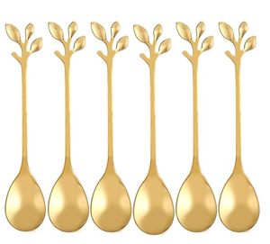 ช้อนชาทองเหลืองลายนูนสีทองด้ามจับสำหรับโต๊ะอาหารของหวานและช้อนซุป - Product Image 2