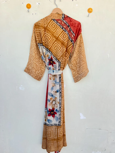Bata de Kimono de longitud completa con cordón de gasa de seda para mujer de tamaño libre, Festival de Primavera de verano y otoño de alta calidad de secado rápido - Product Image 5
