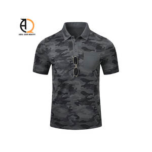 Polo de golf pour homme en coton et polyester de haute qualité, logo personnalisé, séchage rapide, respirant, coupe ajustée - Product Image 4