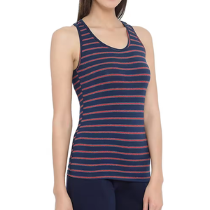 Nueva moda de mujer suave transpirable gimnasio Fitness Yoga camiseta sin mangas con estilo dulce Spandex/Material de poliéster - Product Image 2