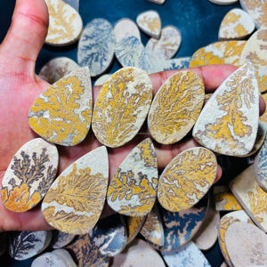 AAA Grade Psilomelance Dendrite Cabochon Natural Crystal Loose Gemstones for <b>Chakra</b> Home Decor <b>Jewelry</b> Making Crystal Healing - Product Image 2