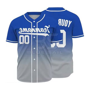 Camiseta de Béisbol con Botones, Camiseta de Béisbol de Color Sólido, Venta Directa de Fábrica, Camiseta de Béisbol de Manga Corta - Product Image 6